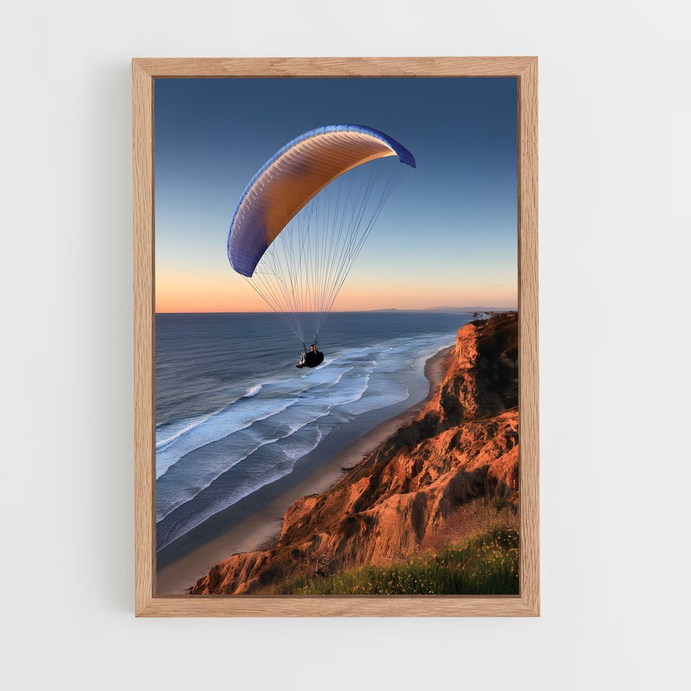 Poster Hang gliding – affiche Deltaplane (vue 4)
